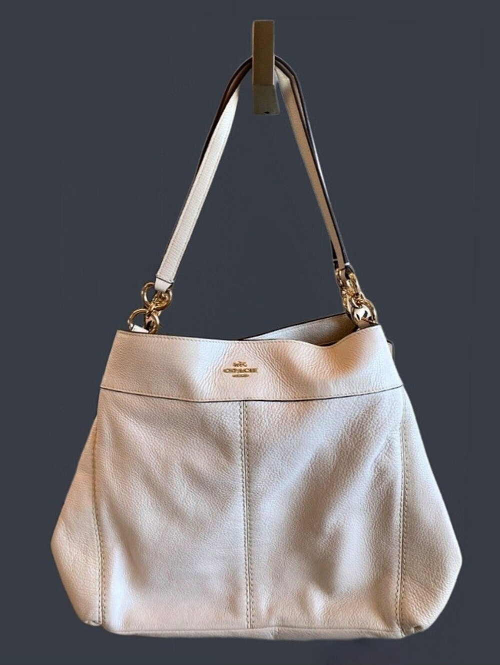 Coach Lexy Creme NWOT Brown Lining Has Some Tags But Not The Sales Tag